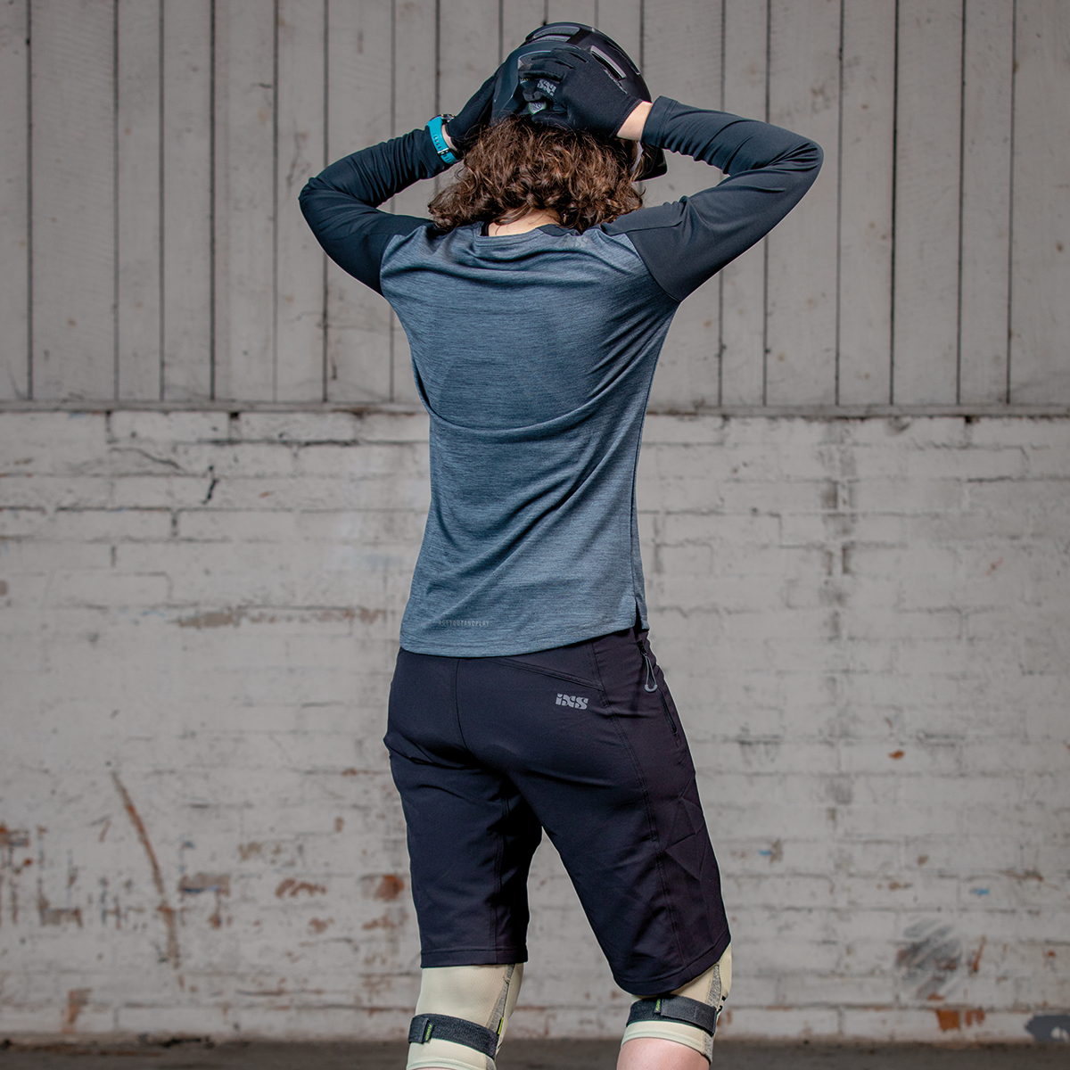 Flow X Women long sleeve Jersey graphit-solid schwarz