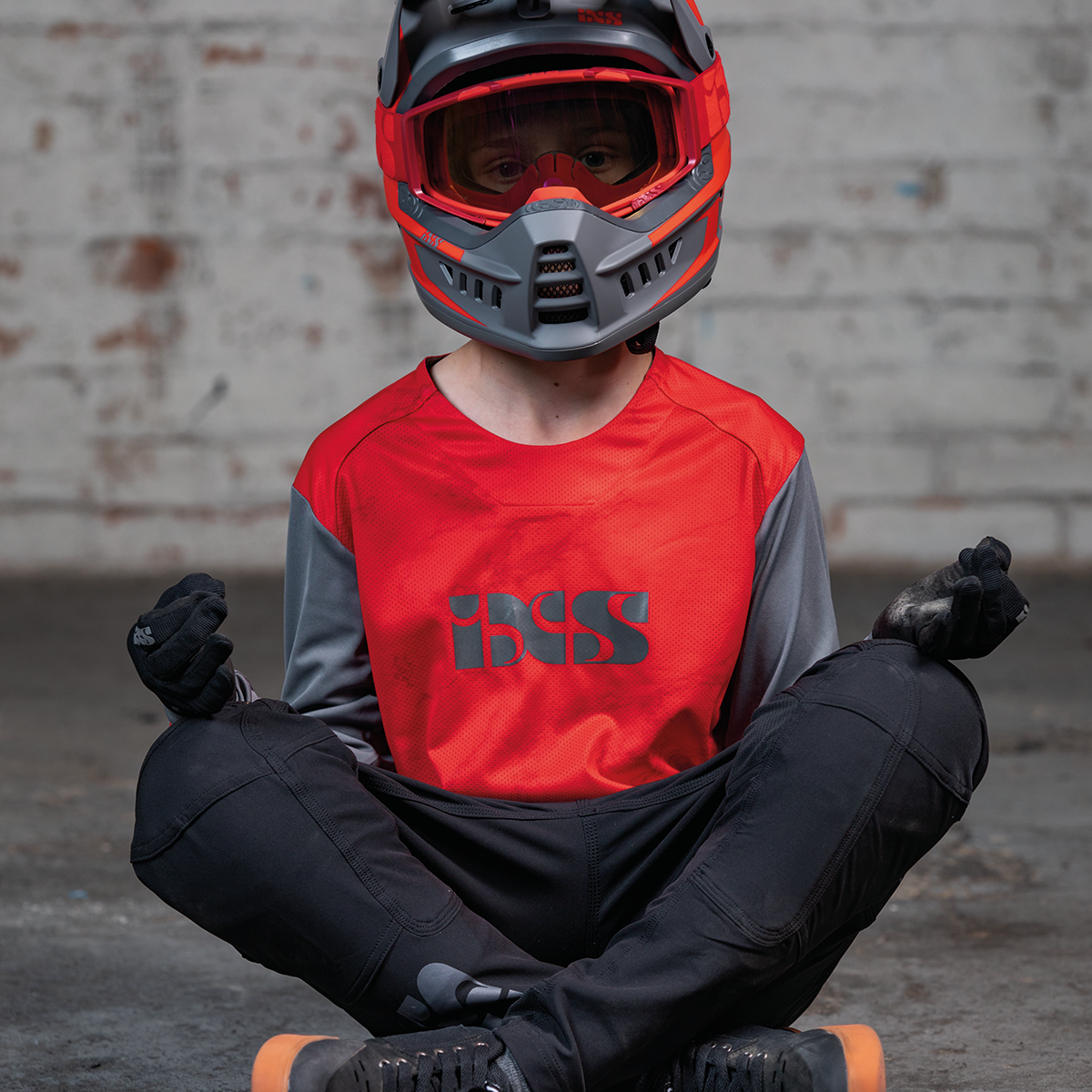 Trigger X Air Kids Jersey rot-graphit