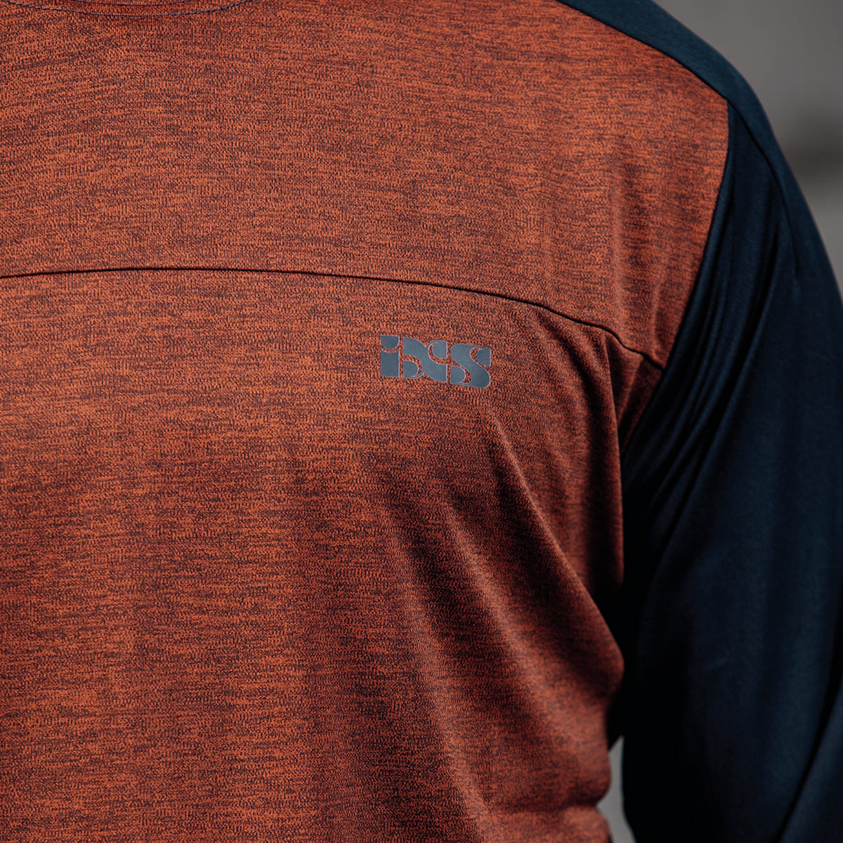 Flow X Kids long sleeve Jersey burnt orange-solid schwarz