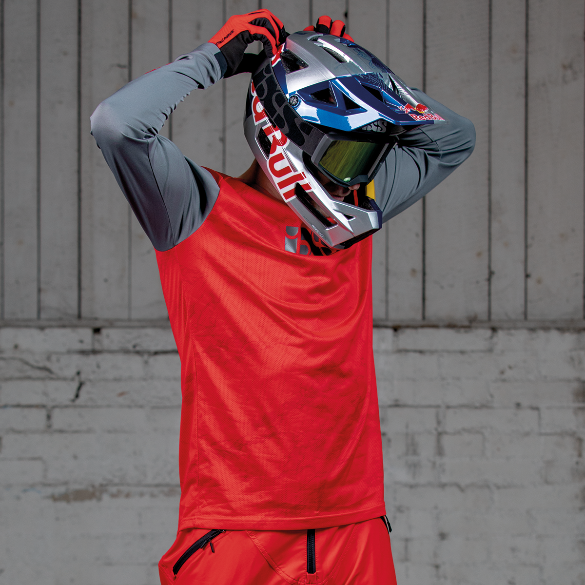 Trigger X Air Jersey rot-graphit