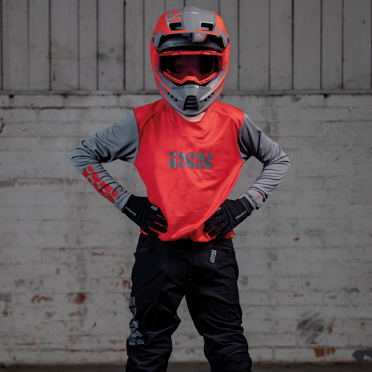 Trigger X Air Kids Jersey rot-graphit