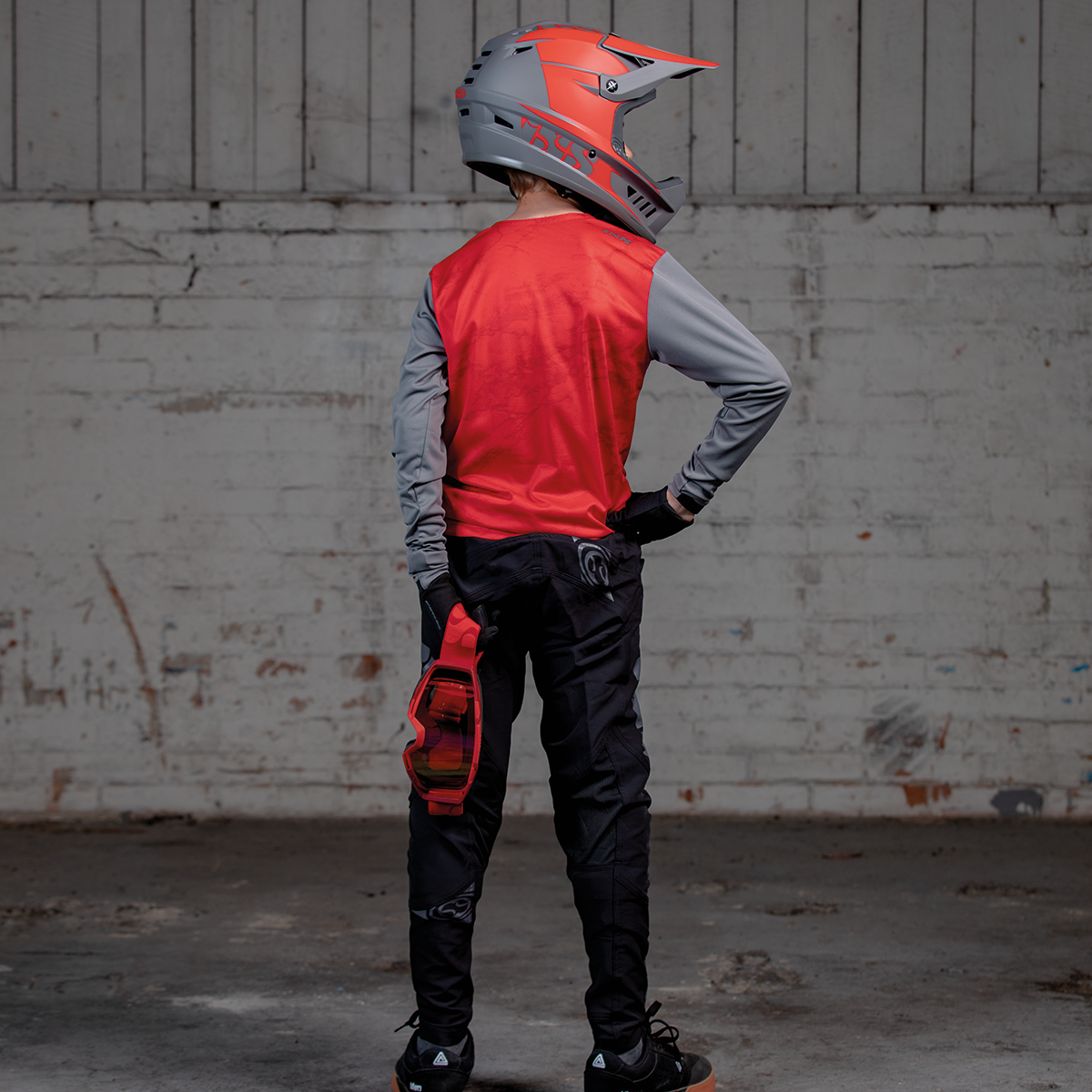 Trigger X Air Kids Jersey rot-graphit