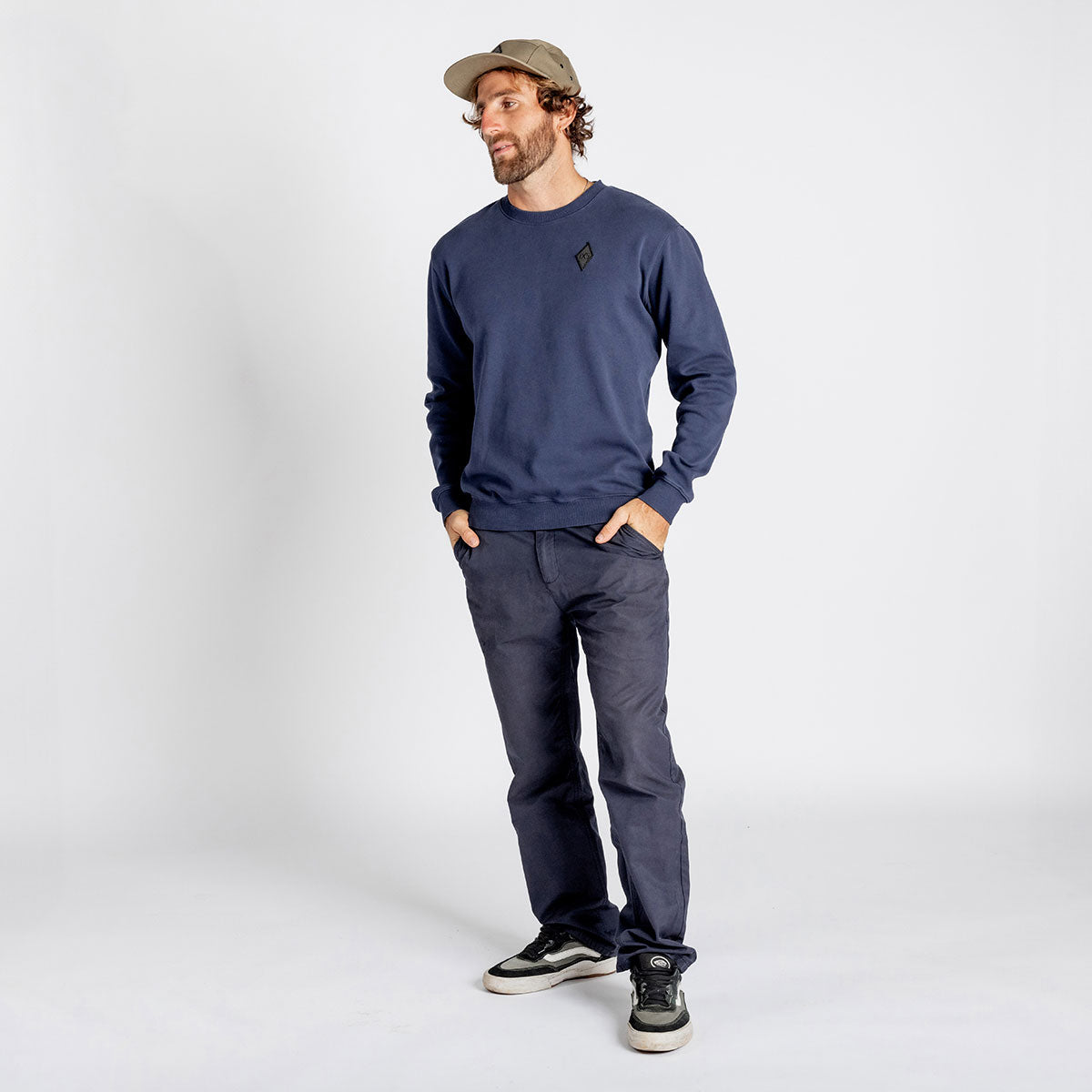 Rhombus Organic Sweater marine