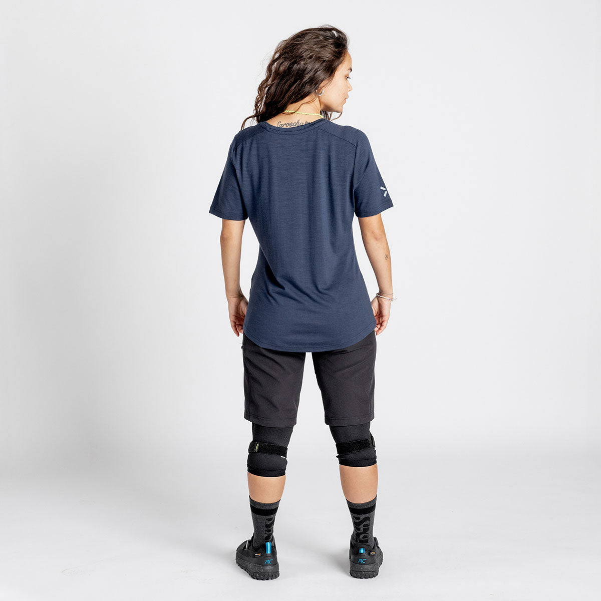 Damen Flow Merino Jersey marine