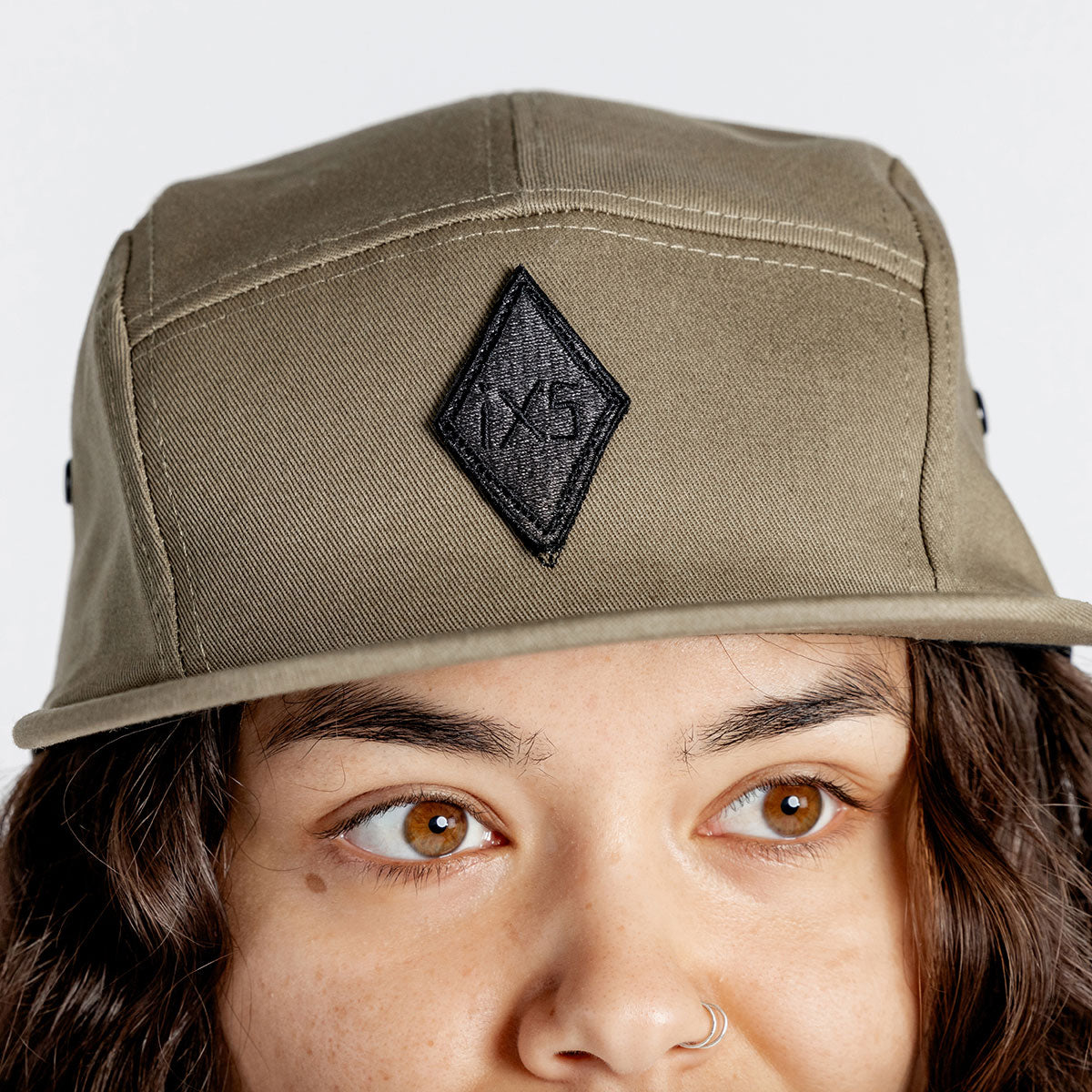 Rhombus 5 Panel Cap olive