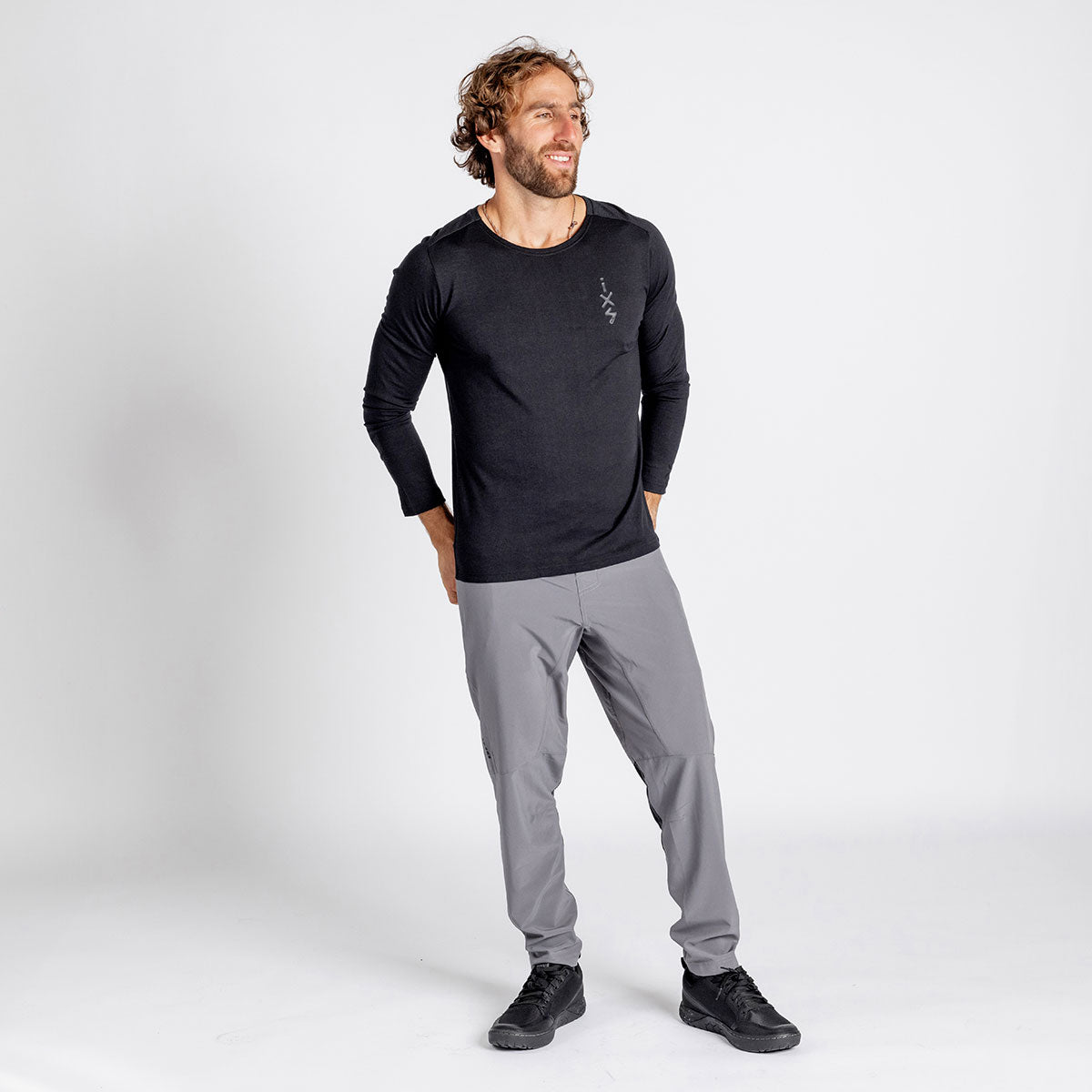 Flow Merino Langarm Jersey schwarz