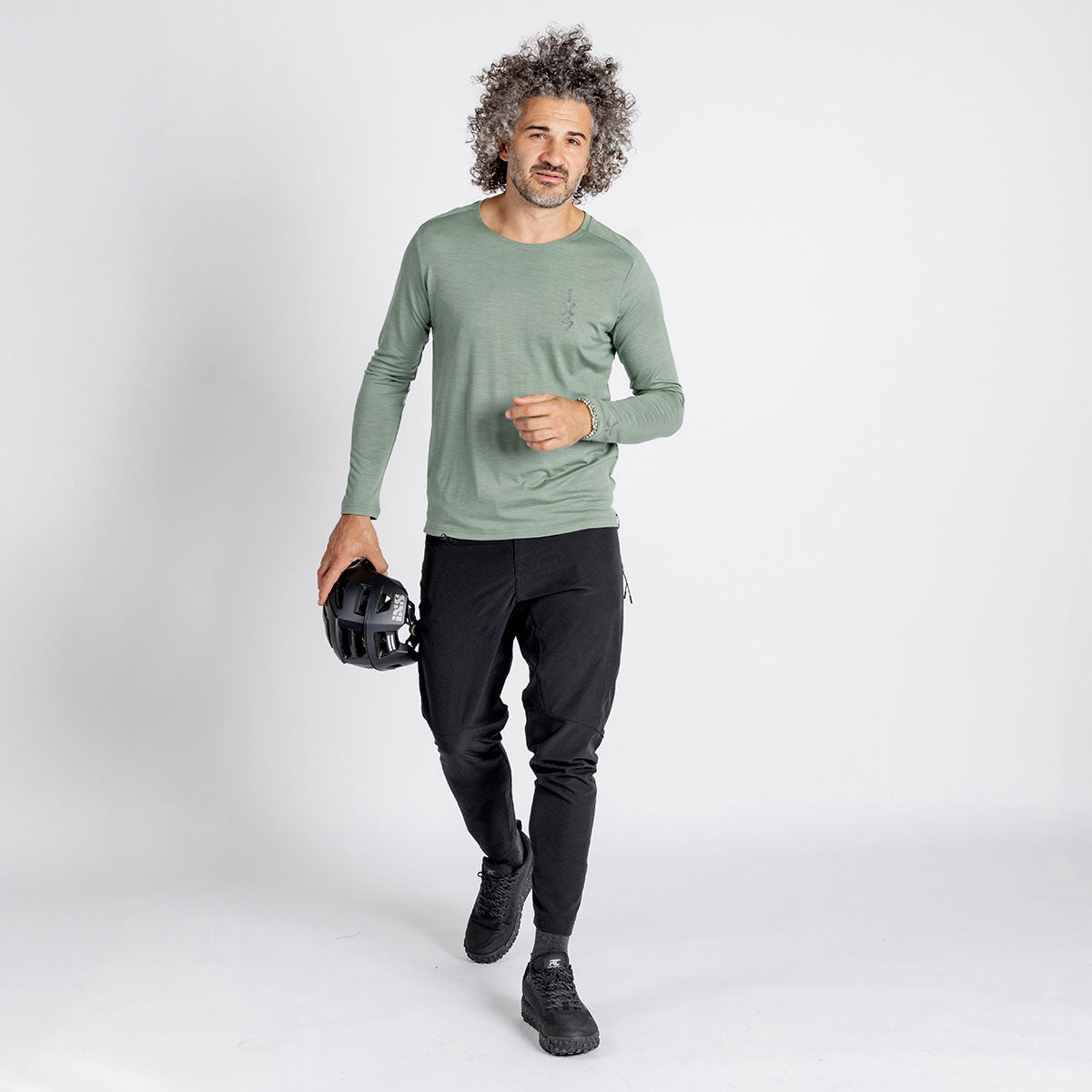 Flow Merino Langarm Jersey sage