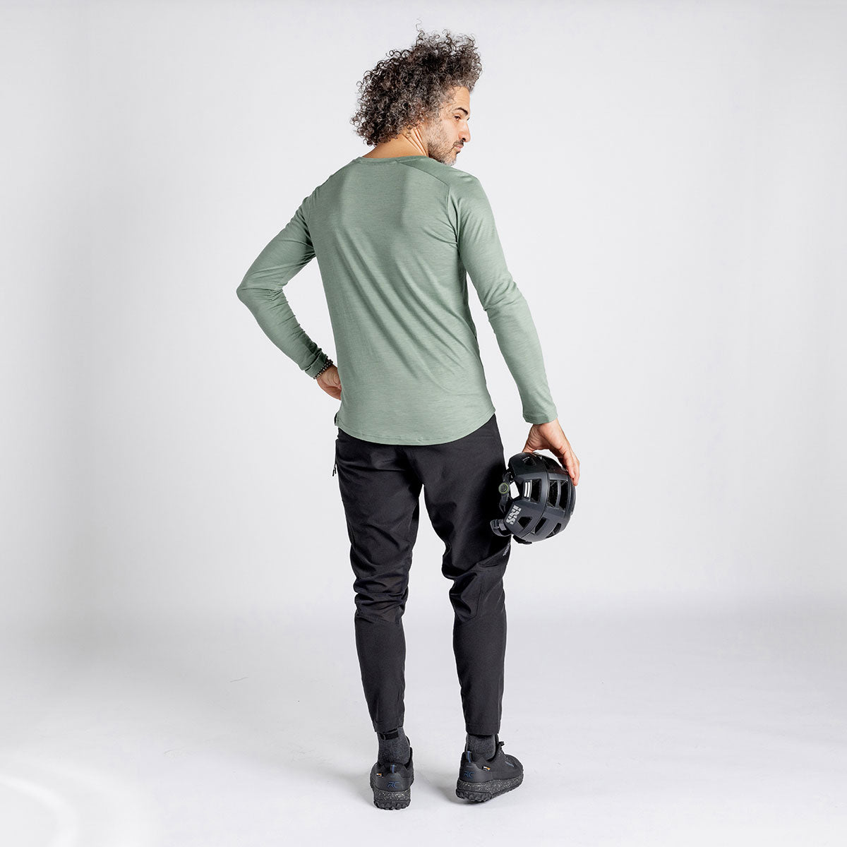 Flow Merino Langarm Jersey sage