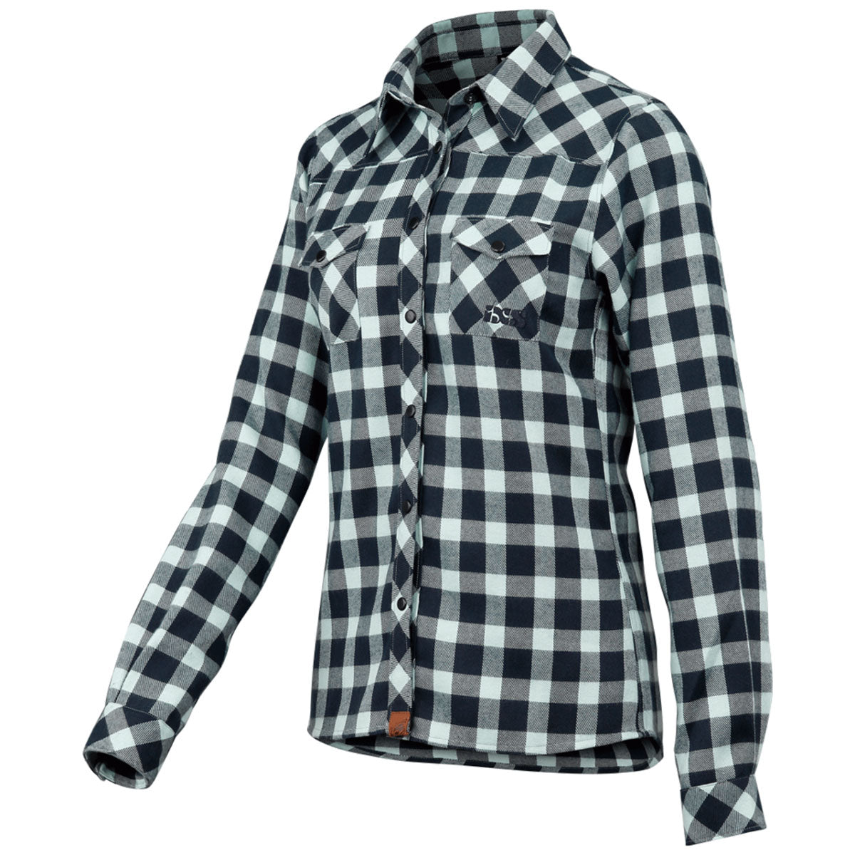 Escapee Women Flannel Hemd marine-celeste