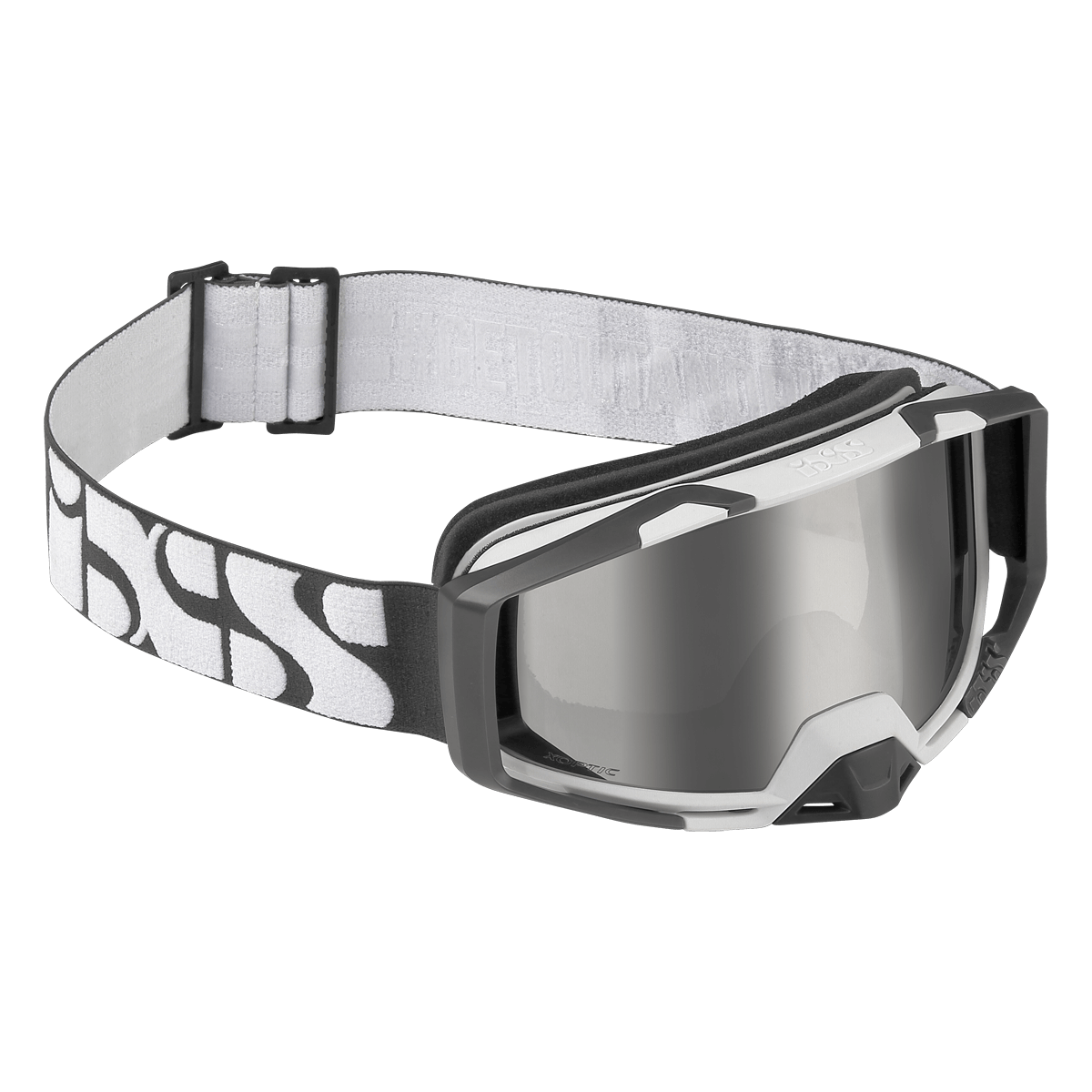 ixs goggle goggle Trigger white-mirror silver