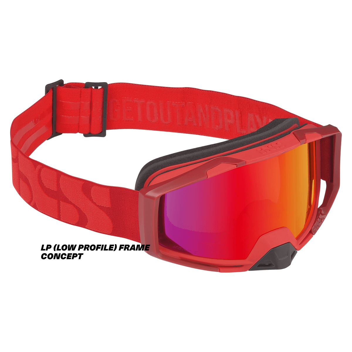 ixs goggle trigger goggle Trigger racing red-mirror crimson