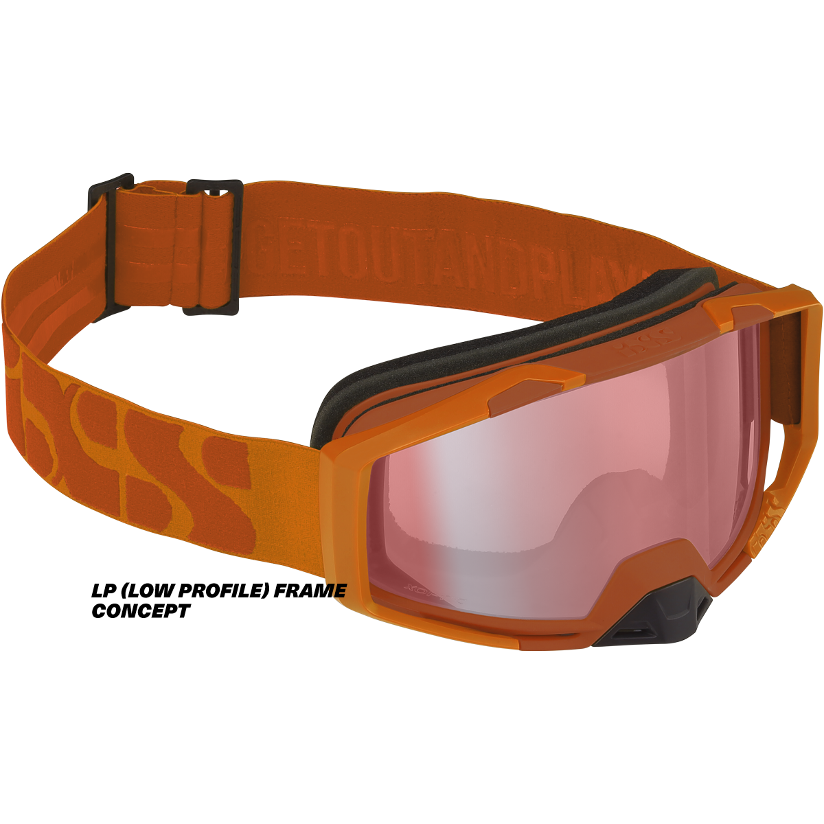 orange goggles iXS goggle Trigger burnt orange-mirror rose – iXS.com