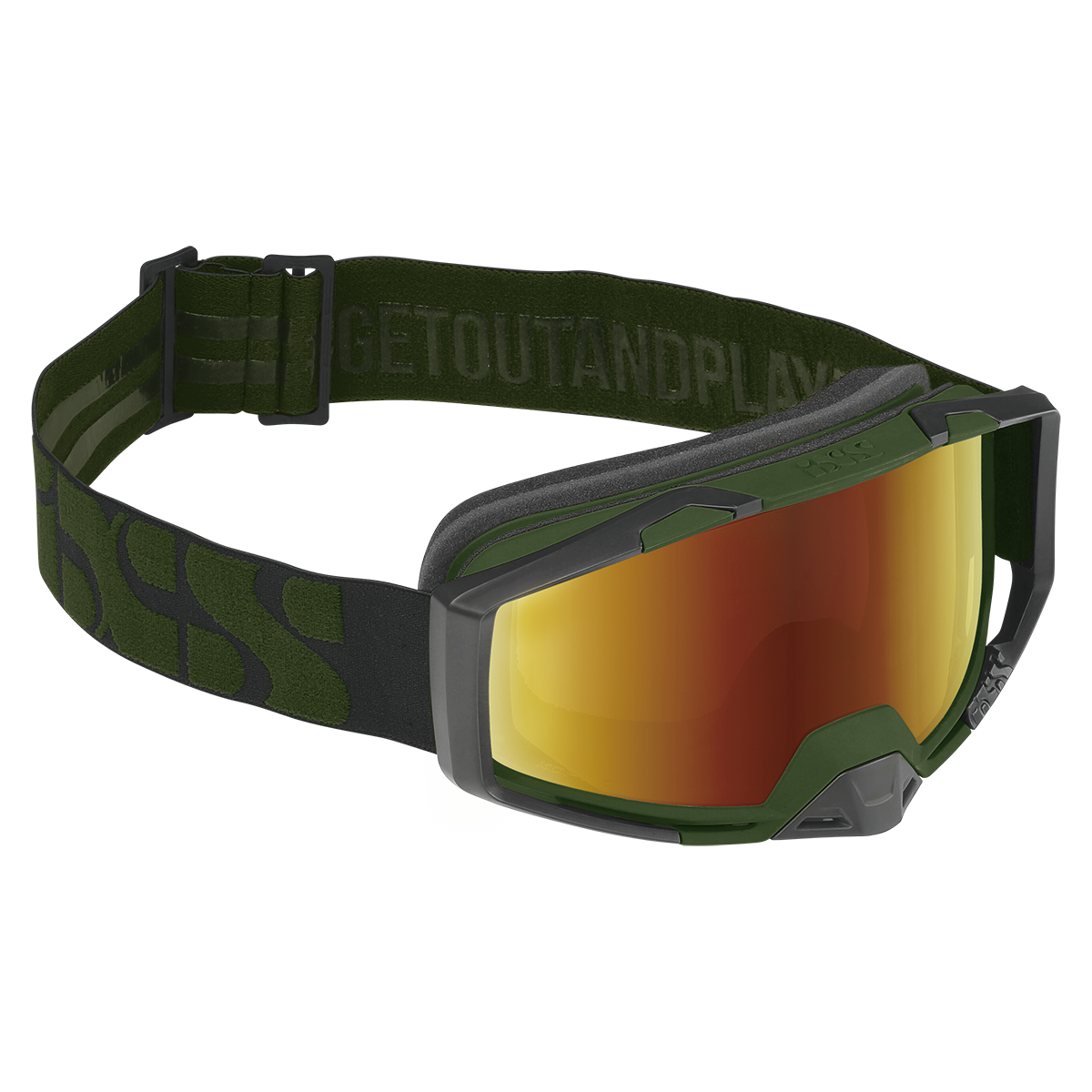 ixs goggles goggle Trigger olive-mirror gold
