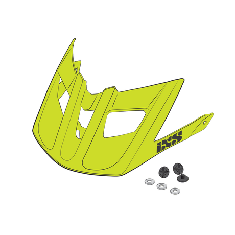 Visier + Pins Trail RS fluo yellow (lime)