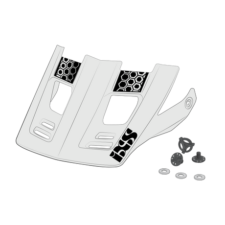 Visier + Pins Xult DH weiss-schwarz