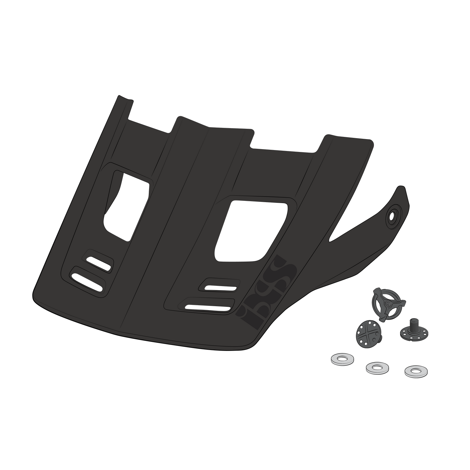 Visier + Pins Xact EVO schwarz-graphit