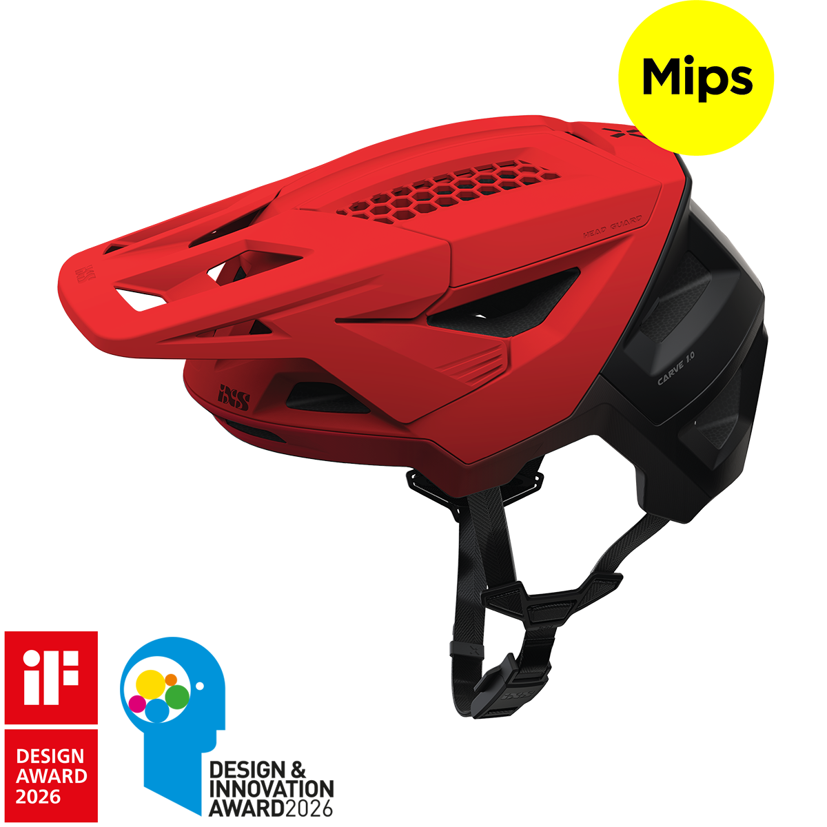 Carve 1.0 MIPS Helm - red-black