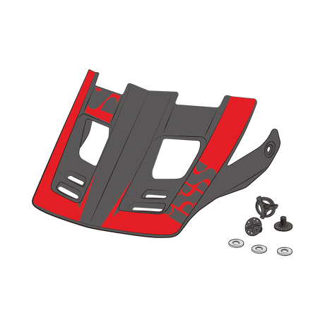 Visier + Pins Xact EVO rot