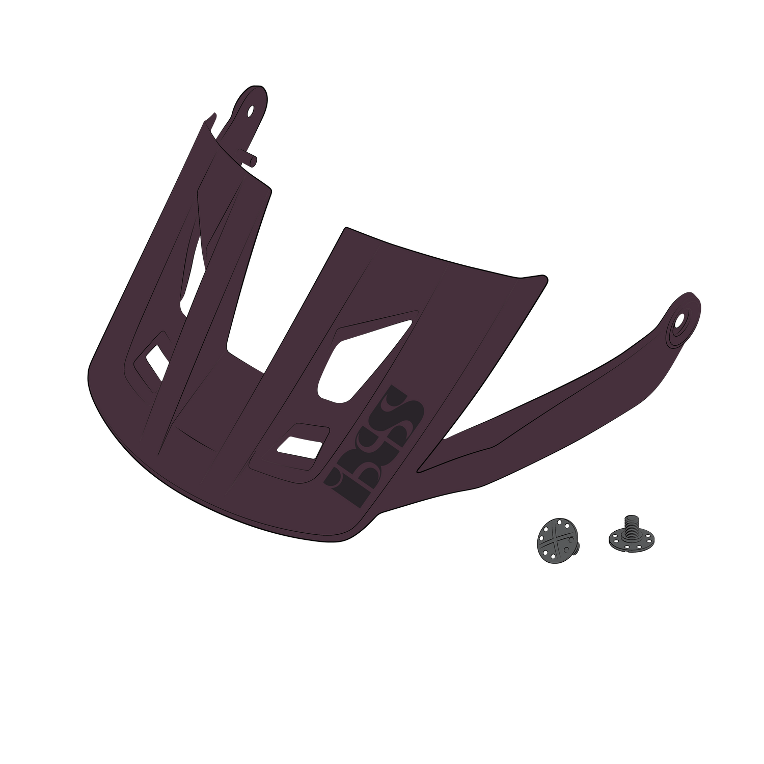 Visier + Pins Trigger AM raisin