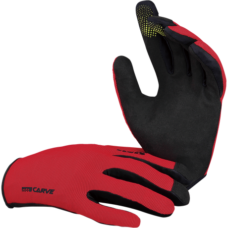 Carve Handschuhe fluo red