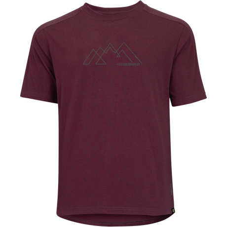 Flow Kids Tech Tee getoutandplay raisin