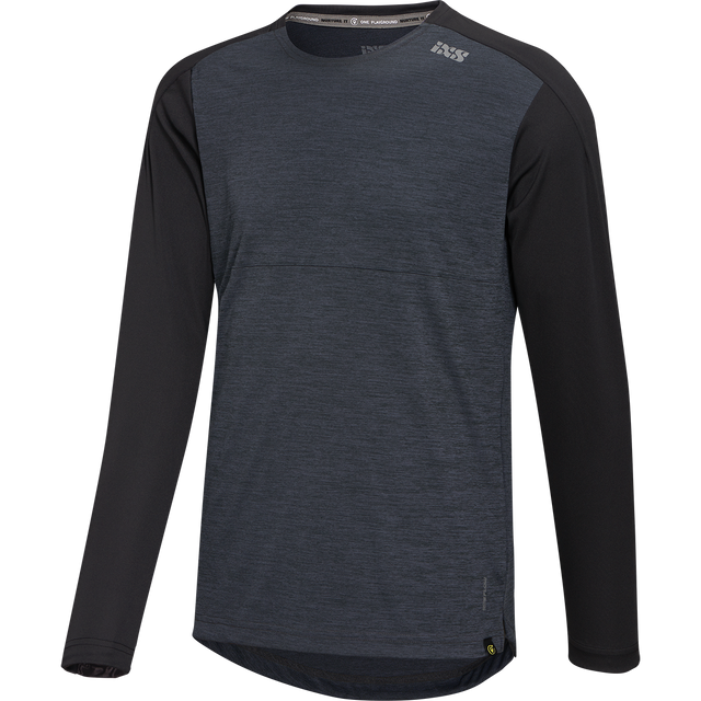 Flow X Long Sleeve Jersey anthrazit-solid schwarz