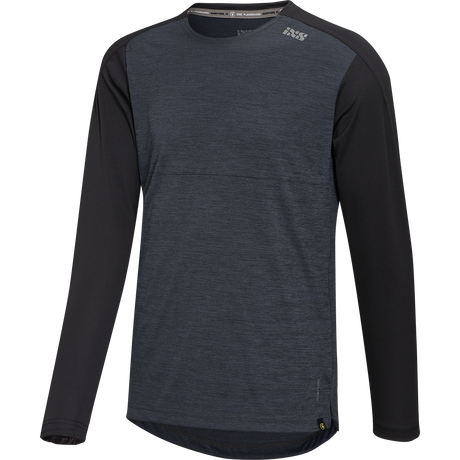 Kinder Flow X Langarm Jersey anthrazit-solid schwarz