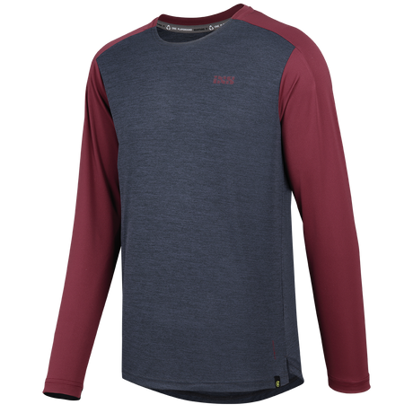Flow X Long Sleeve Jersey schwarz-solid raisin
