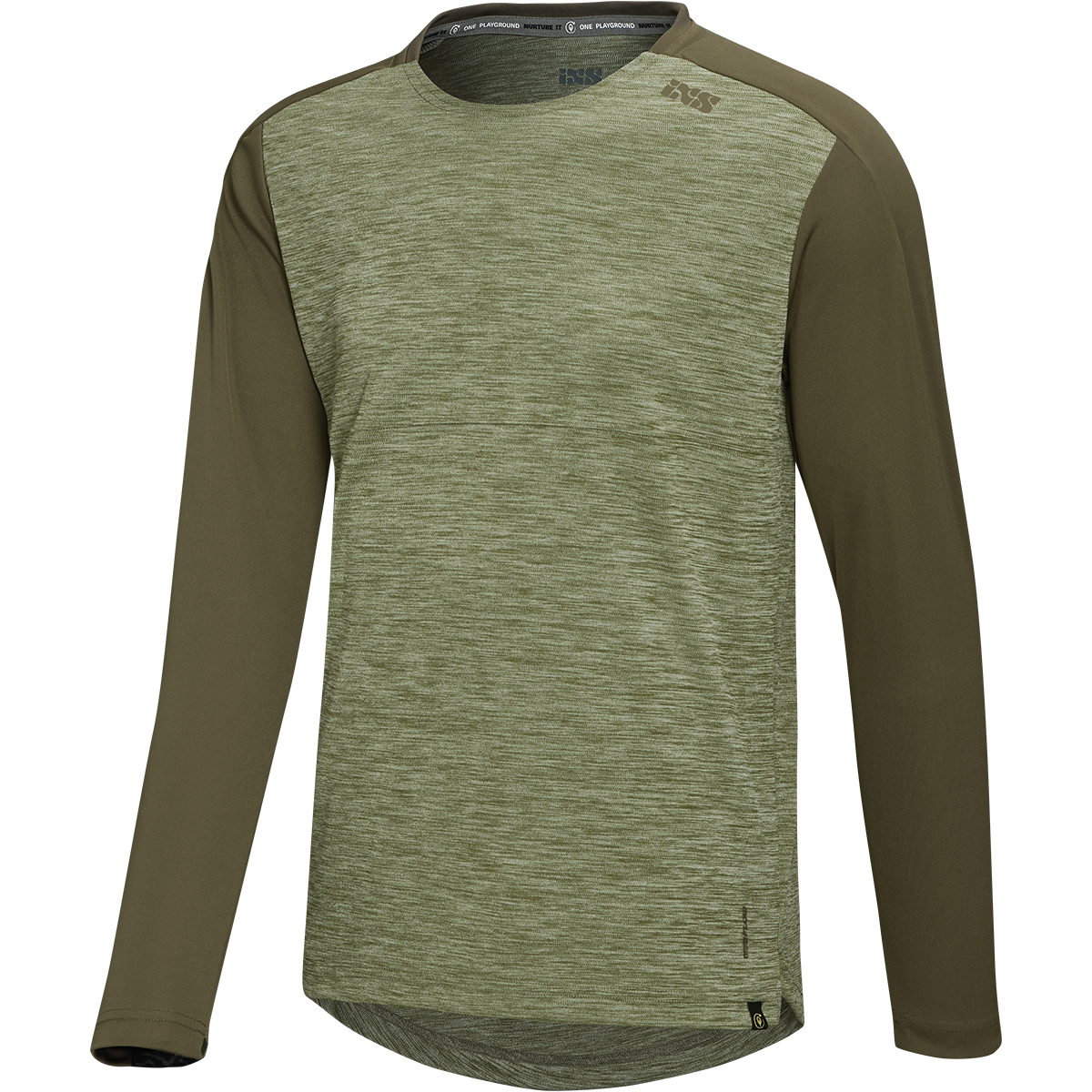 Kinder Flow X Langarm Jersey olive-solid dark olive