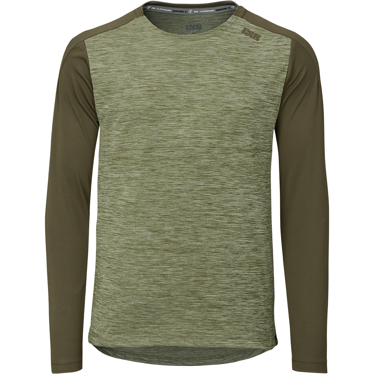 Kinder Flow X Langarm Jersey olive-solid dark olive