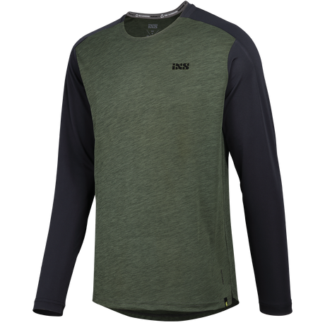 Flow X Kids long sleeve Jersey olive-solid black