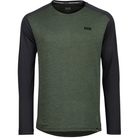 Flow X Kids long sleeve Jersey olive-solid black
