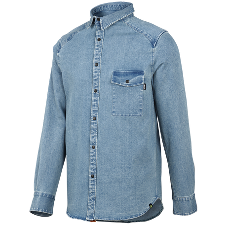 Carve Digger Organic Denim Shirt washed blue