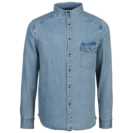 Carve Digger Organic Denim Shirt washed blue