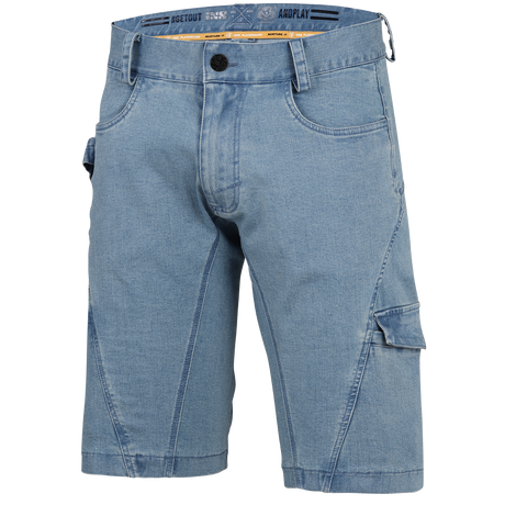 Carve Digger Organic Denim Shorts washed blue