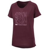 Flow Women Tech Tee Contour raisin