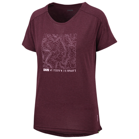 Flow Kids Tech Tee Contour raisin