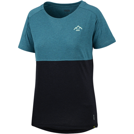 Flow Kids Tech Tee Mountain everglade-schwarz