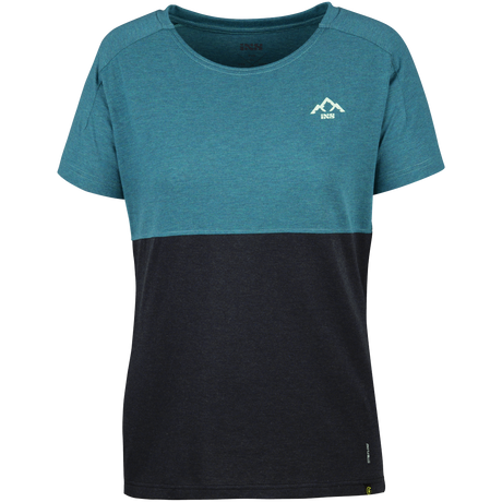Flow Kids Tech Tee Mountain everglade-schwarz