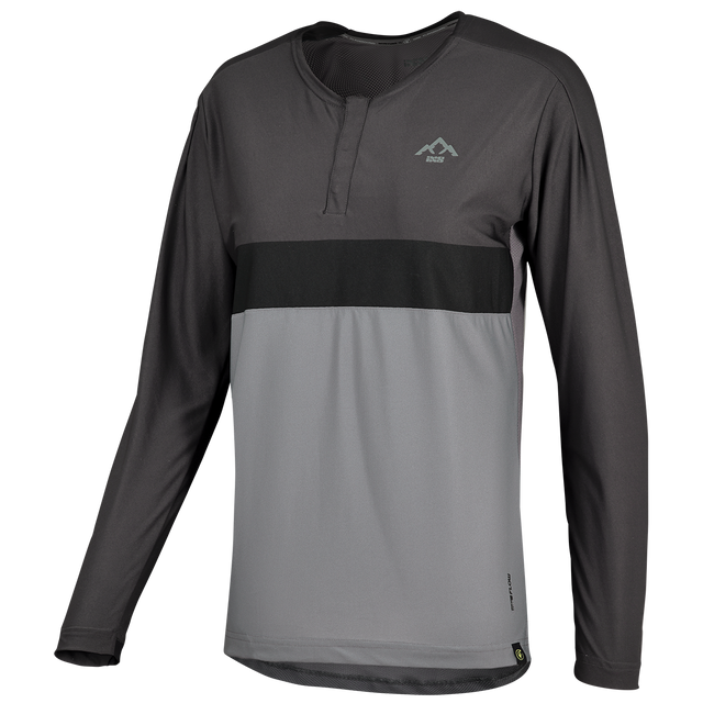 Women's Flow XTG Long Sleeve Henley graphit-schwarz