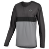 Women's Flow XTG long sleeve henley graphite-black