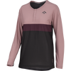 Women's Flow XTG long sleeve henley anthracite-raisin