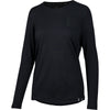 Women's Flow Merino long sleeve jersey black