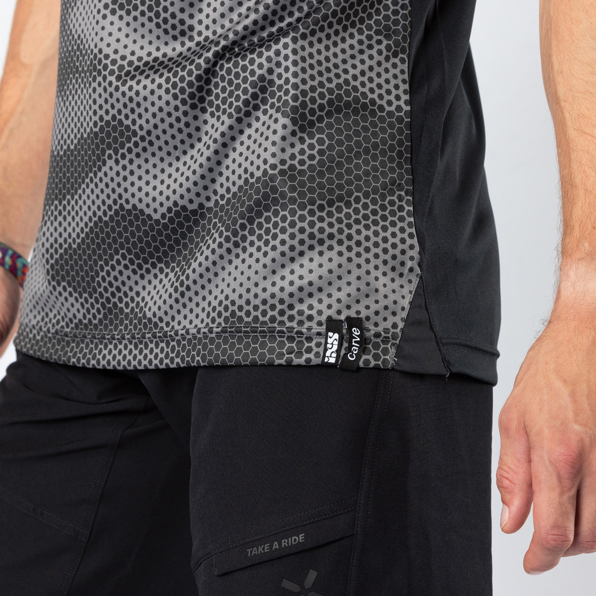 Carve 1.0 3/4 Jersey schwarz-graphit