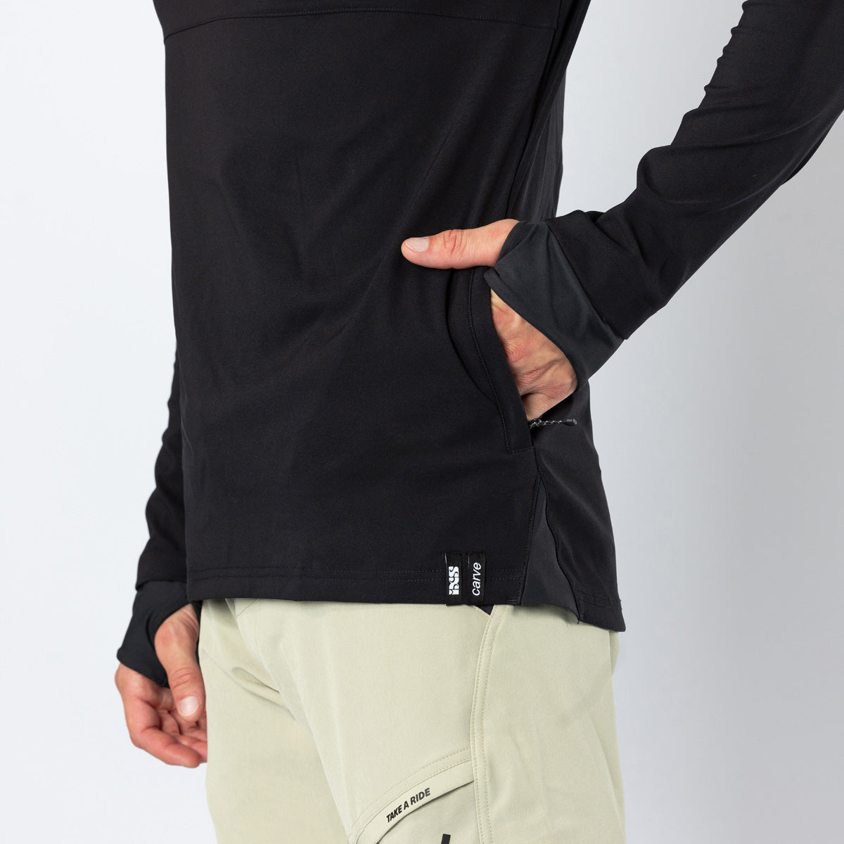 Carve 1.0 Hooded Jersey schwarz
