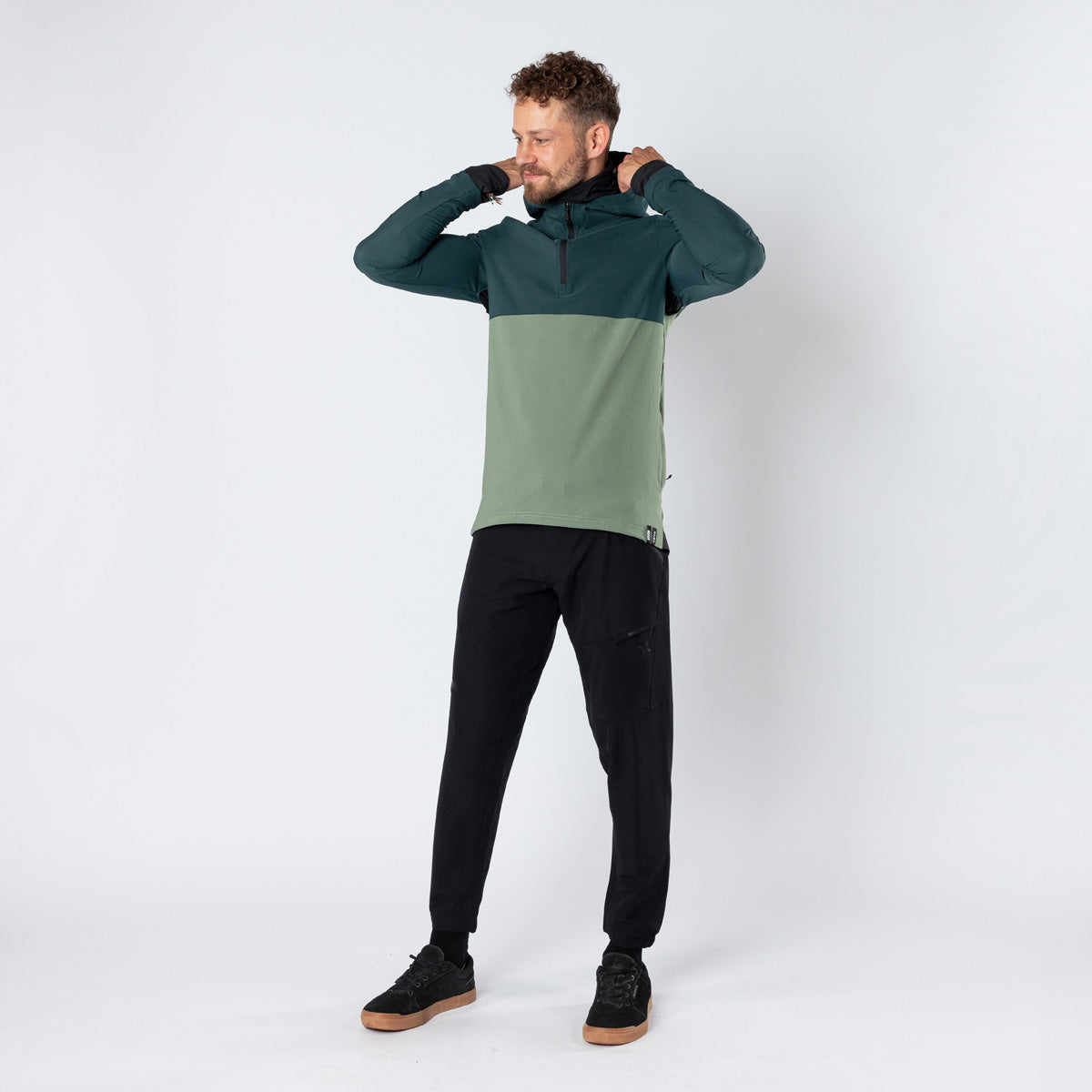 iXS Carve 1.0 hooded jersey duckgreen-sage – iXS.com