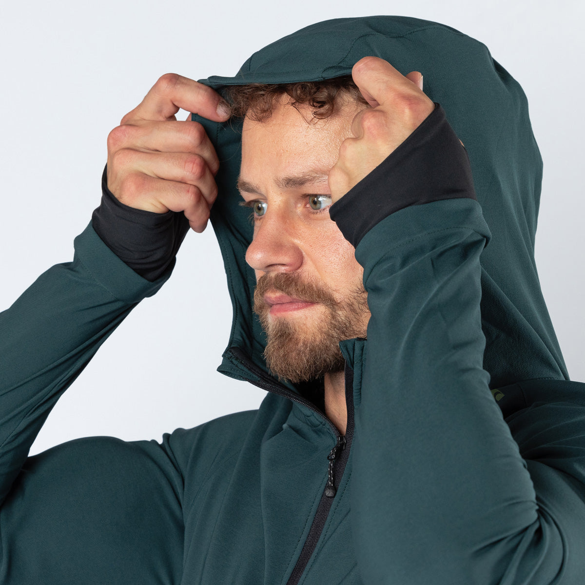 Carve 1.0 Hooded Jersey duckgreen-sage