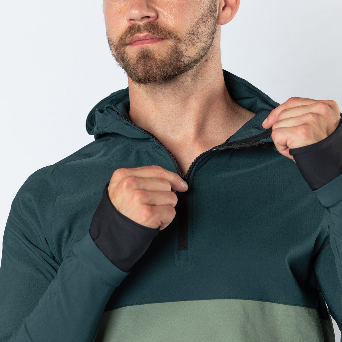 Carve 1.0 Hooded Jersey duckgreen-sage