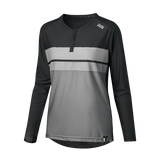Damen Flow Lite 1.0 Henley schwarz-graphit