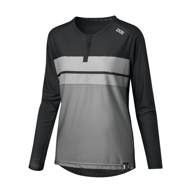 Damen Flow Lite 1.0 Henley schwarz-graphit